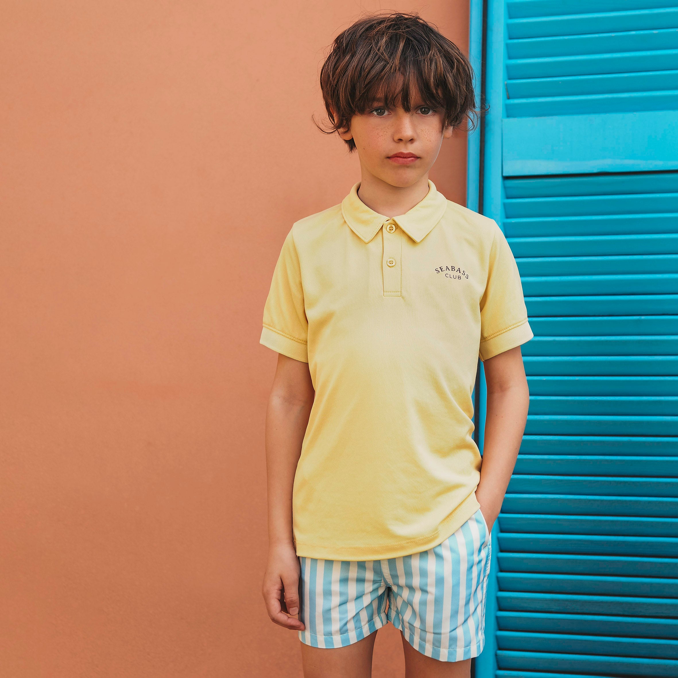 UV Swim Set - Short Forte dei Marmi and Polo Lemon (UPF 50+)