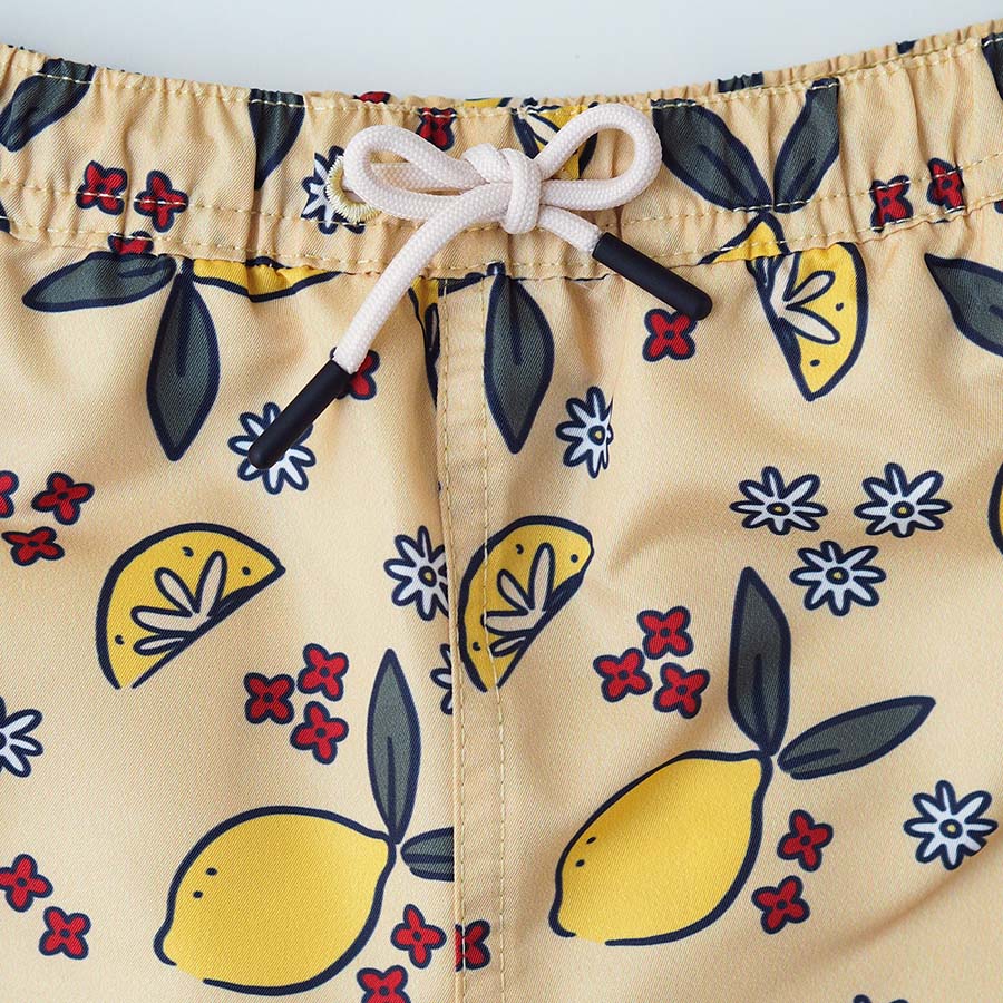 Boy UV Swim Short Amalfi - lemons