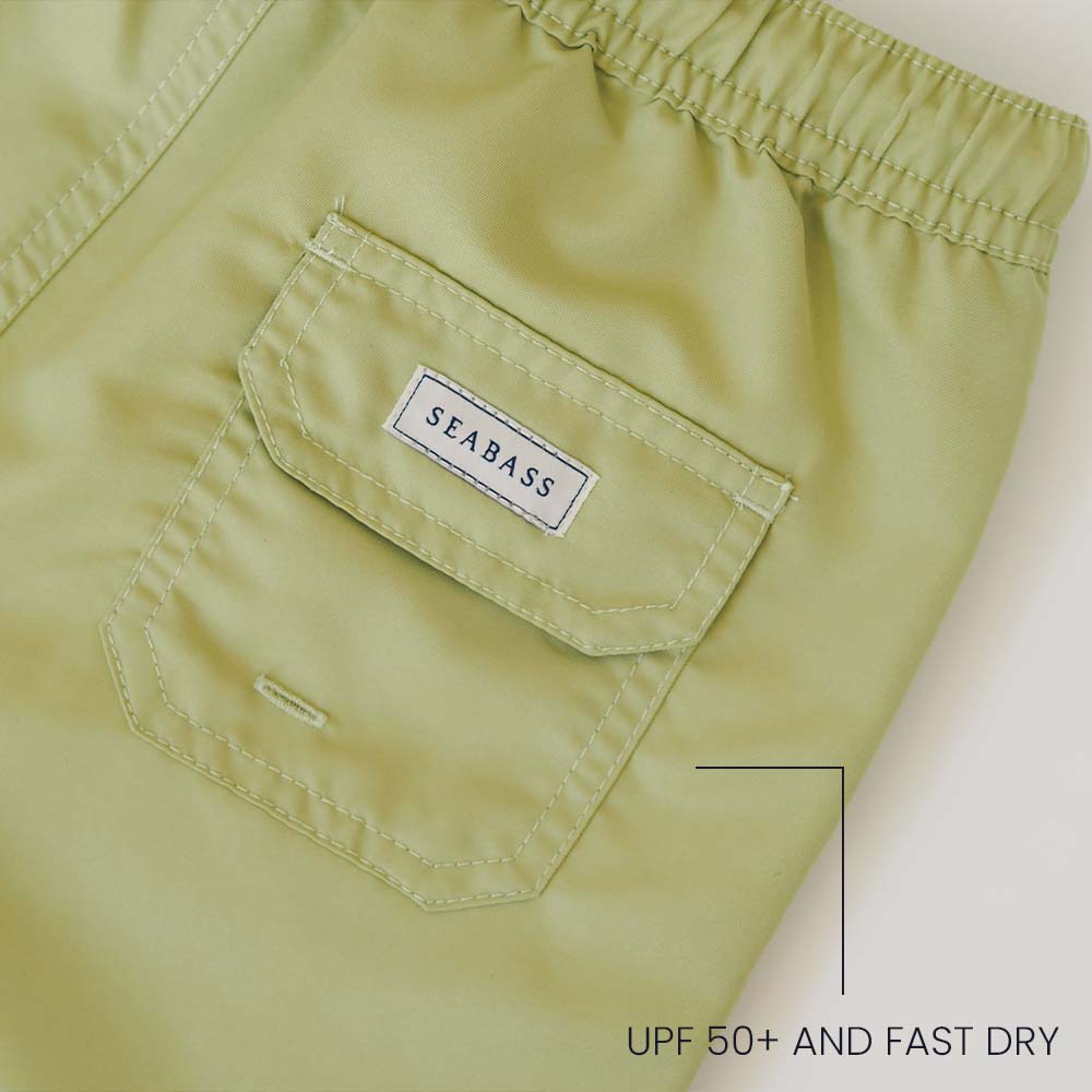 Boy UV Swim Short Pistachio Green - solid