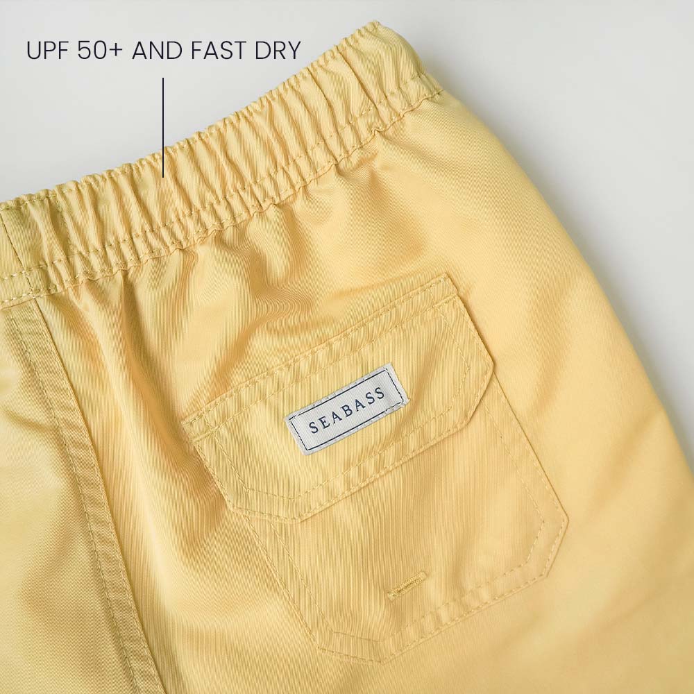 Boy UV Swim Short Lemon Yellow - solid