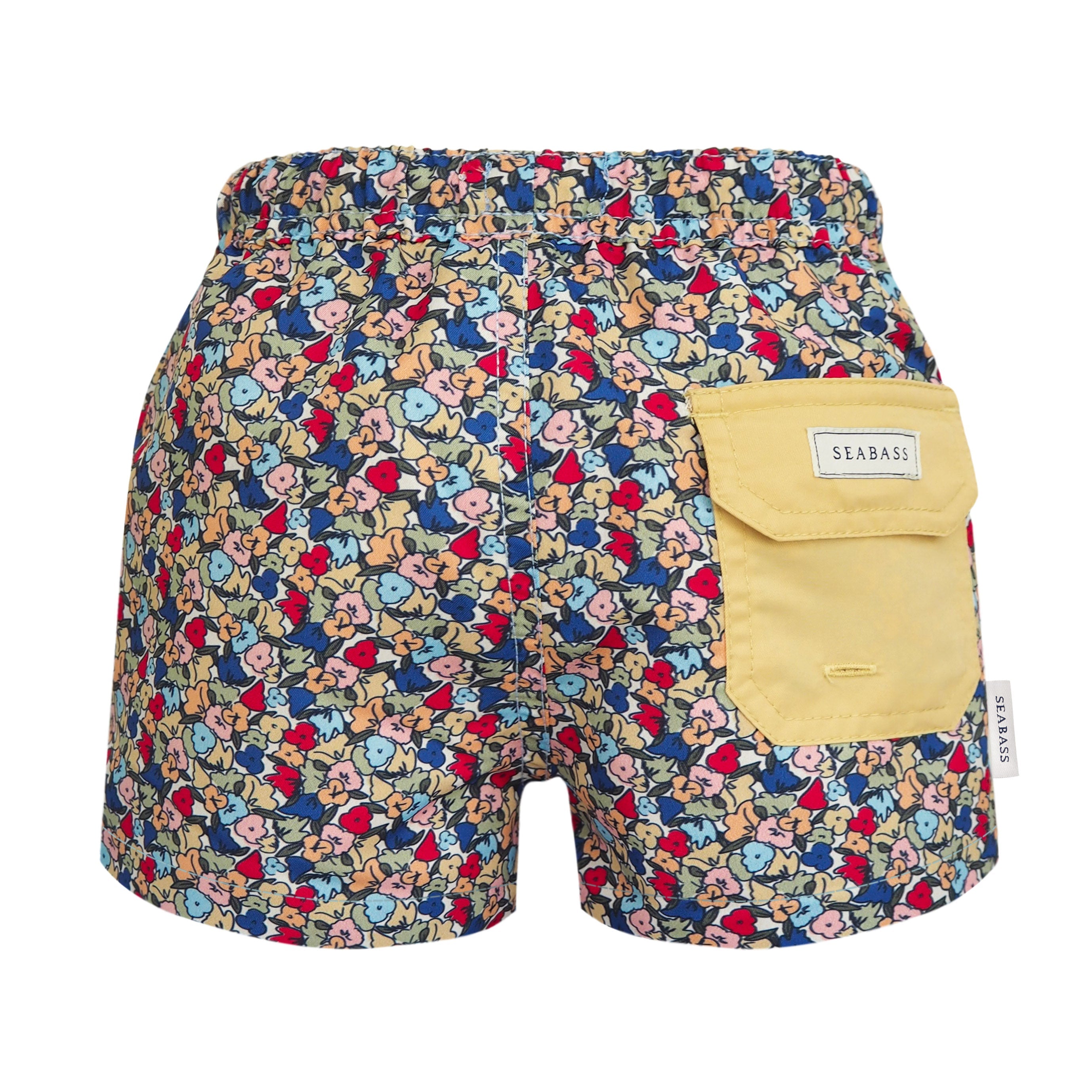 Men UV Swim Short Valencia - multicolor flowers