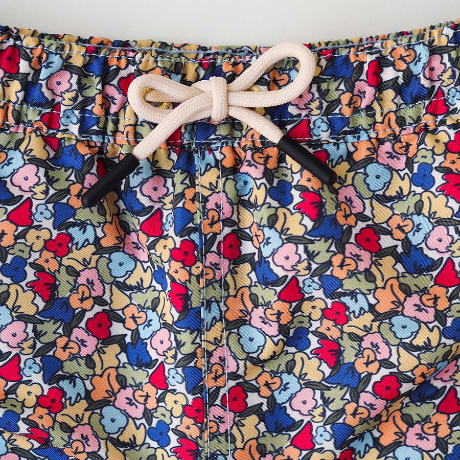 Boy UV Swim Short Valencia - multicolor flowers