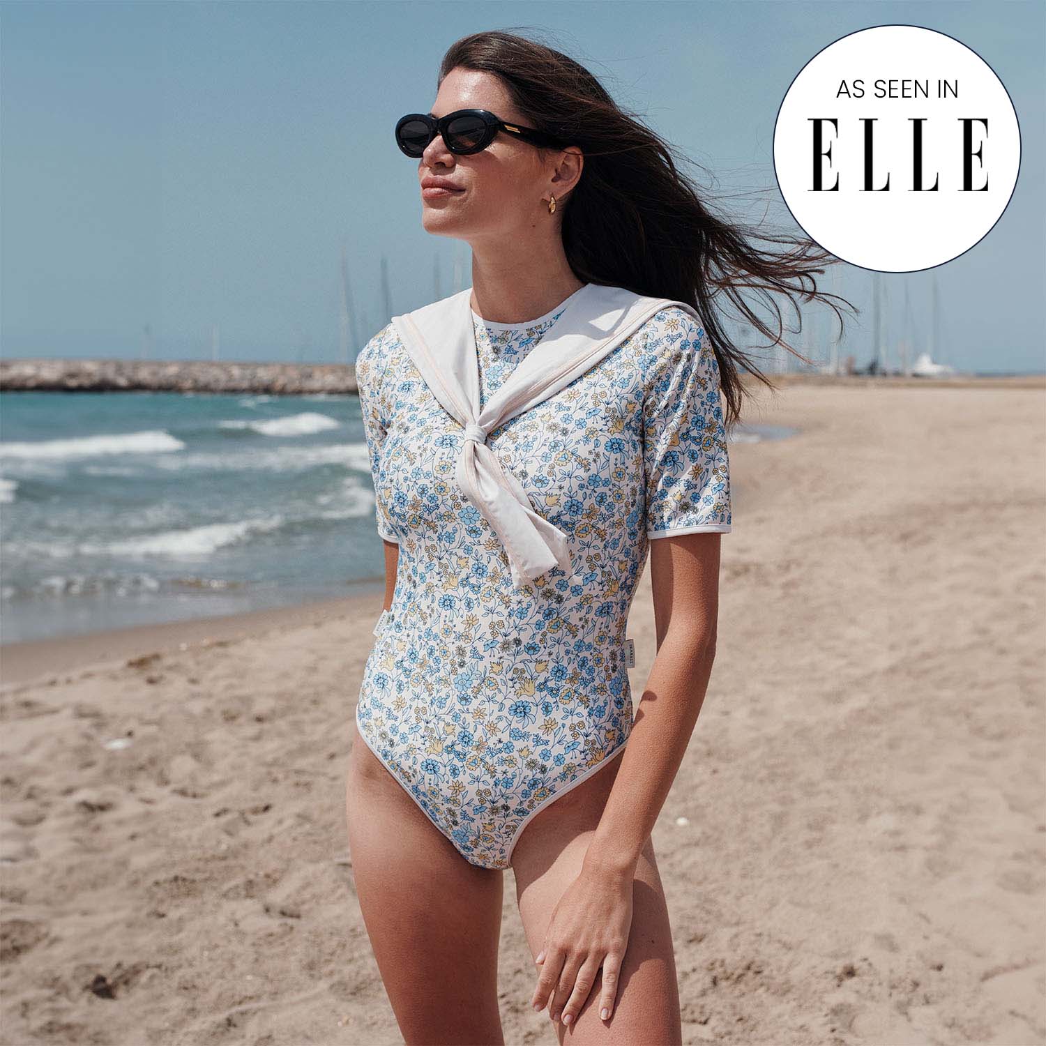 Damen UV-Badeanzug Sailor Marbella - geblümt