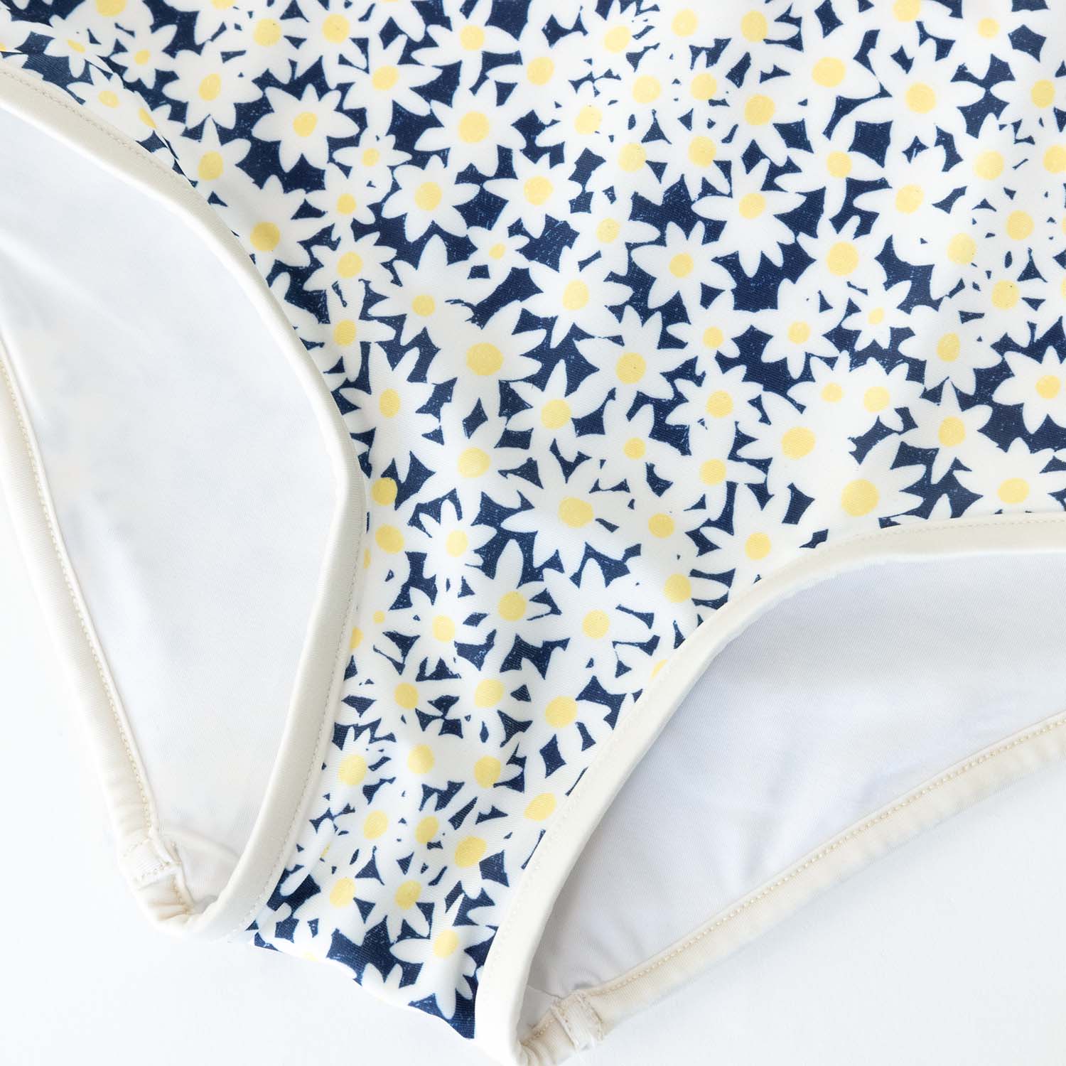 Mädchen UV-Badeanzug Sailor Palermo - navy daisy