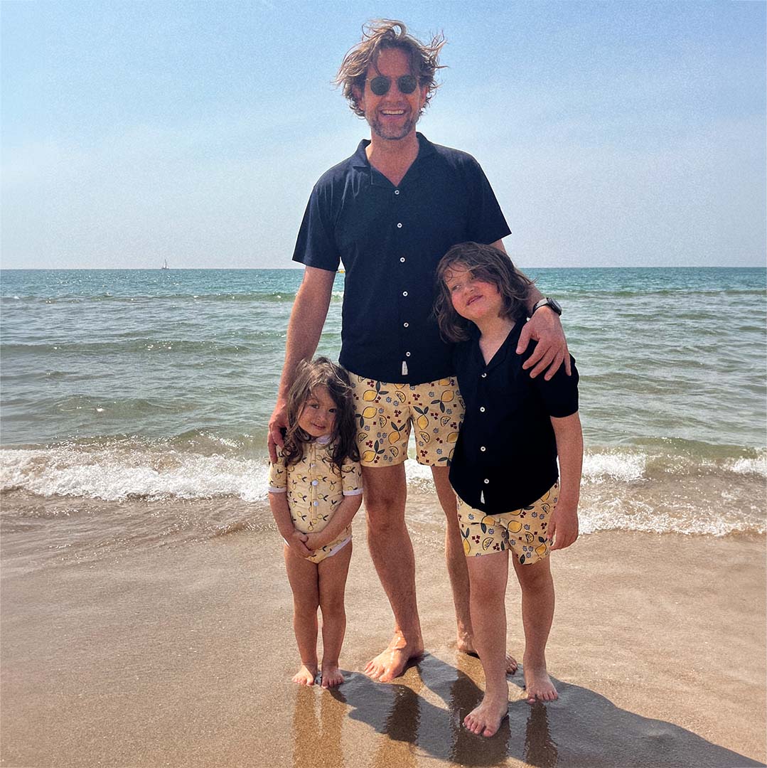 Vater-Sohn-Set UV-Badeshorts - Amalfi