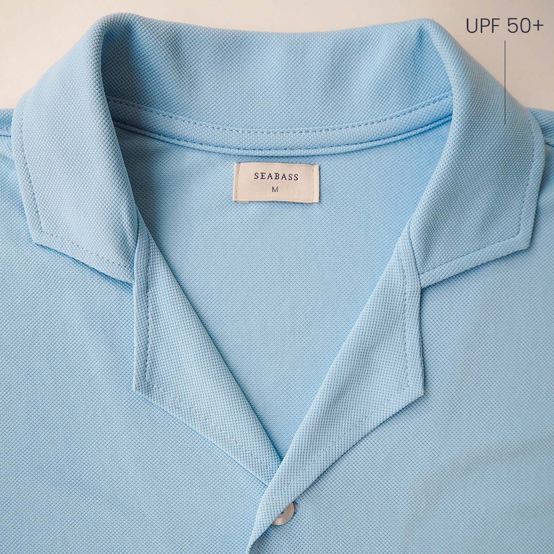 Herren UV Camp Shirt Clearwater Blau
