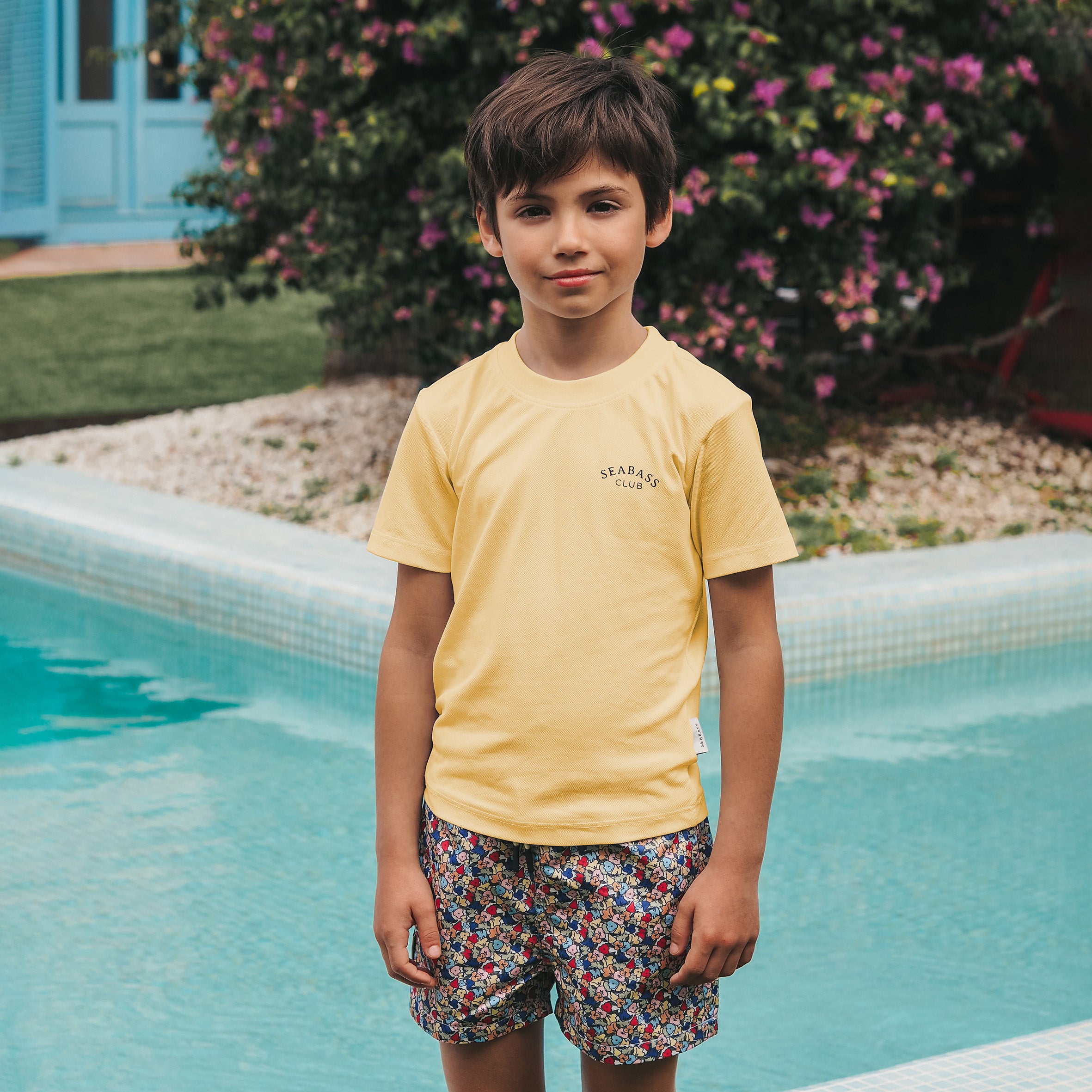 Jungen UV T-Shirt Zitronengelb
