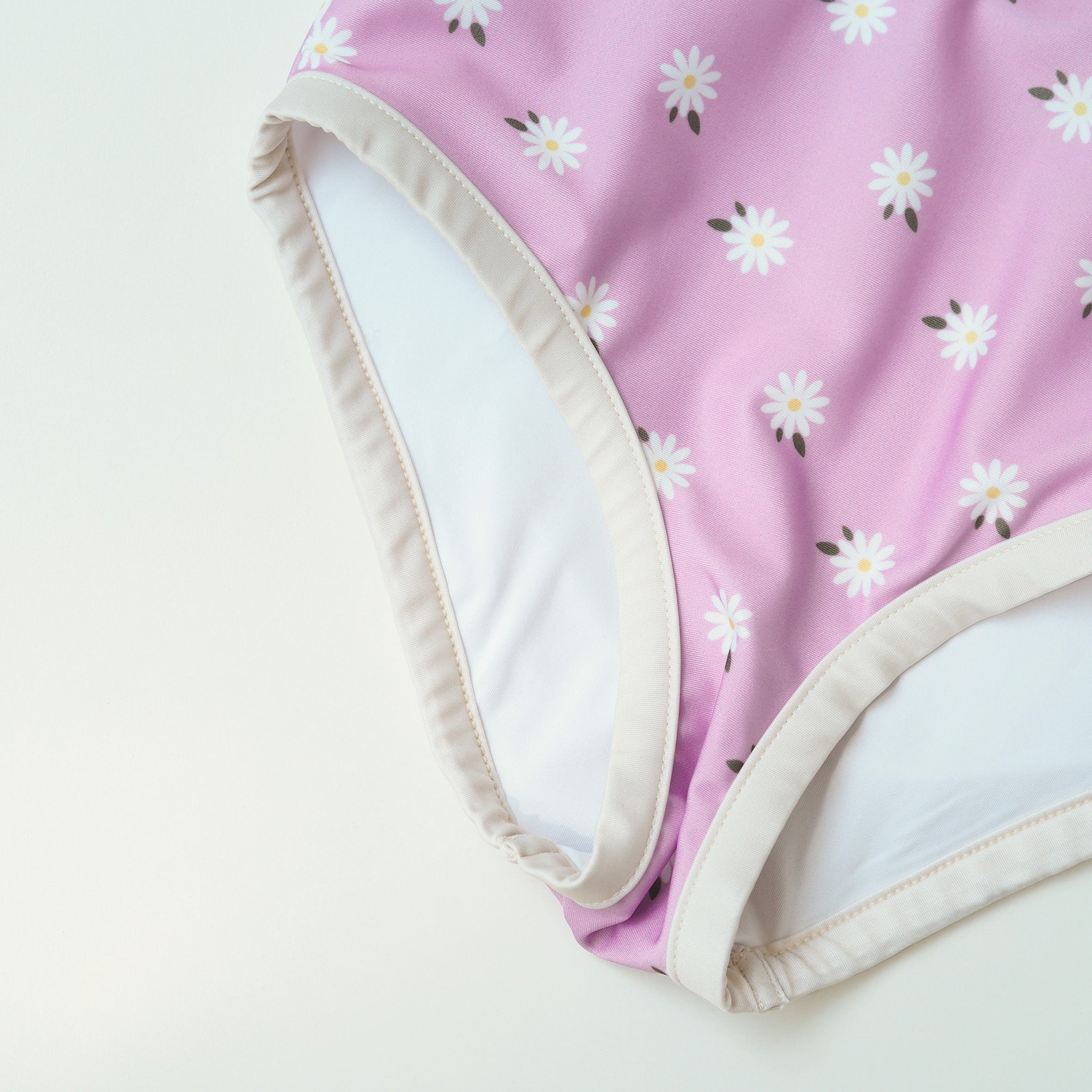 Mädchen UV-Badeanzug Coco Florence - fliederfarbene Gänseblümchen