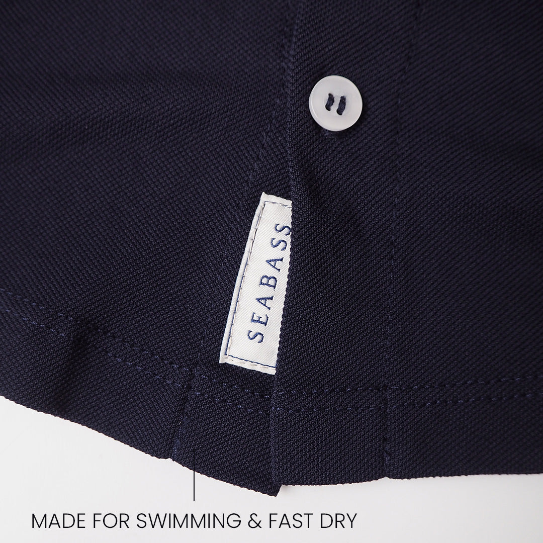 Boy UV Camp Shirt Marineblau