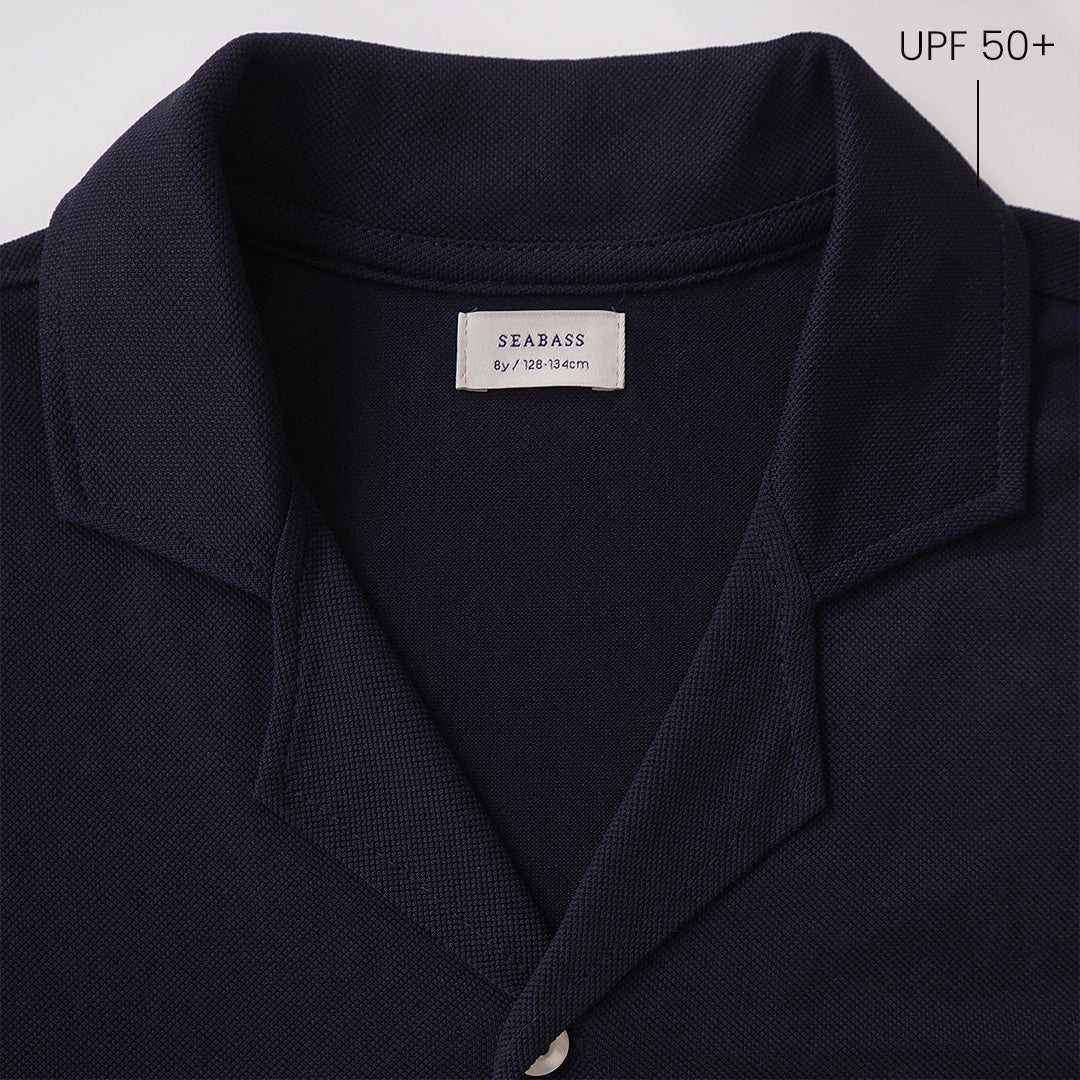 Boy UV Camp Shirt Marineblau