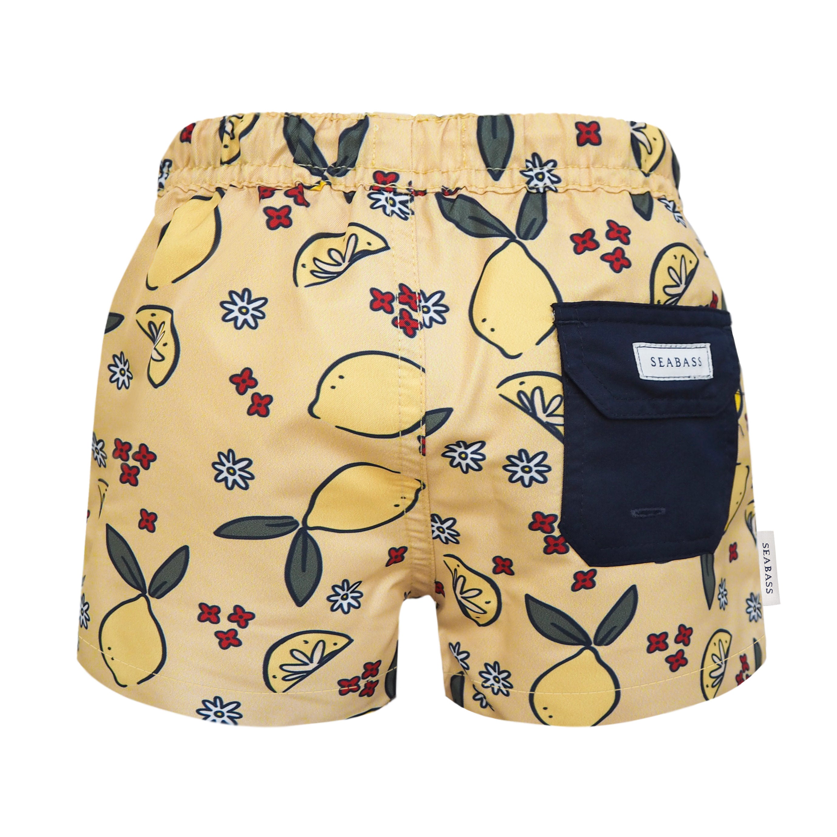 Boy UV Swim Short Amalfi - Zitronen