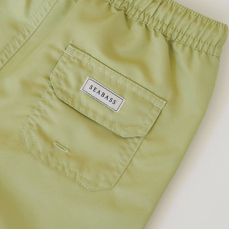 Men UV Swim Short Pistaziengrün - fest