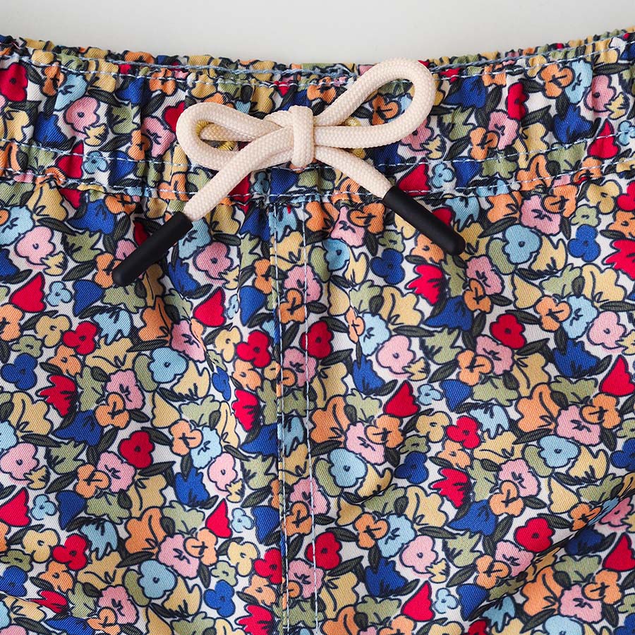 Boy UV Swim Short Valencia - mehrfarbige Blumen