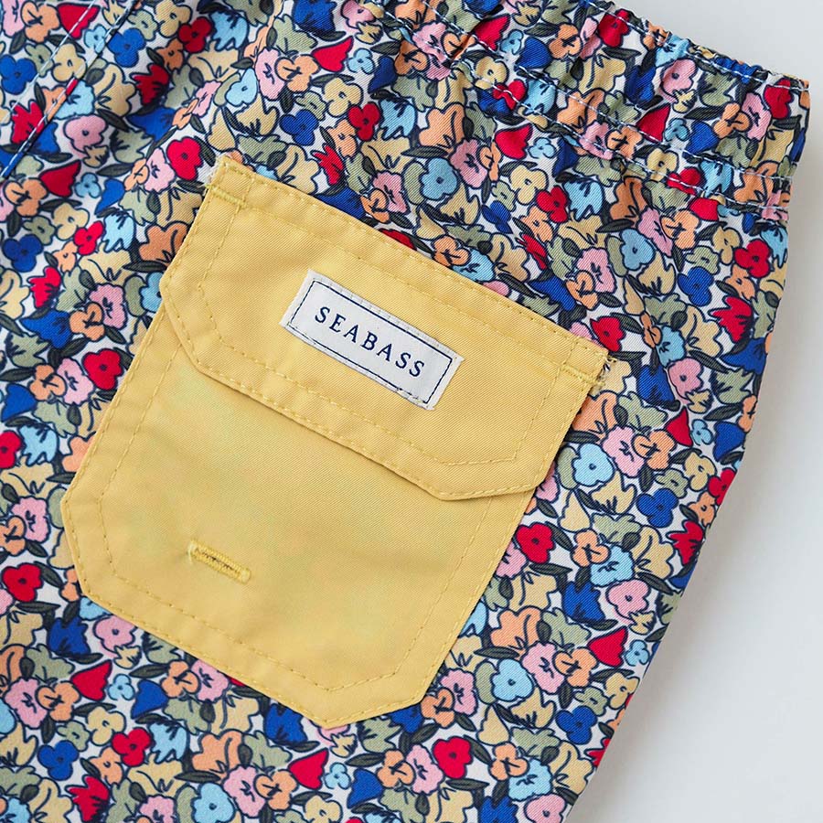 Boy UV Swim Short Valencia - mehrfarbige Blumen