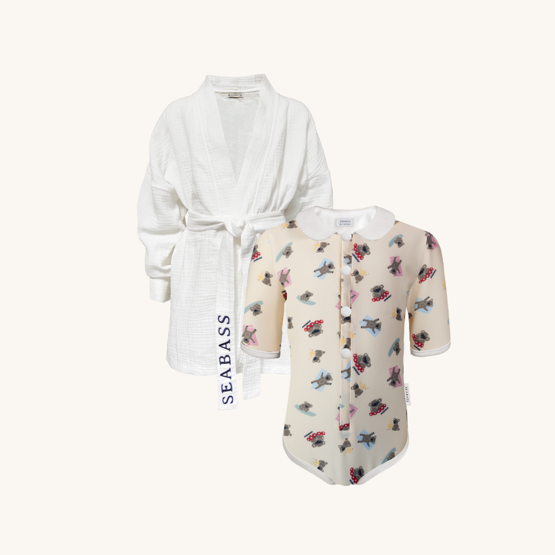 Set aus UV-Badeanzug und Kimono - Sydney