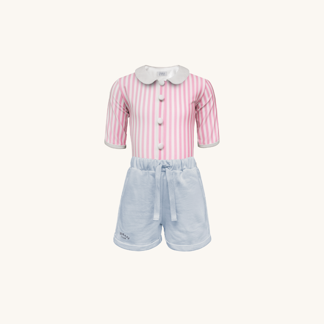 Set aus UV-Badeanzug und Bermuda Short - Miami Blue