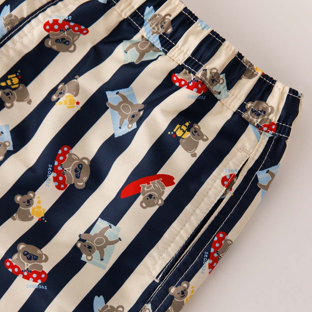 Pantalones cortos de natación UV para hombre Sydney - rayas koala