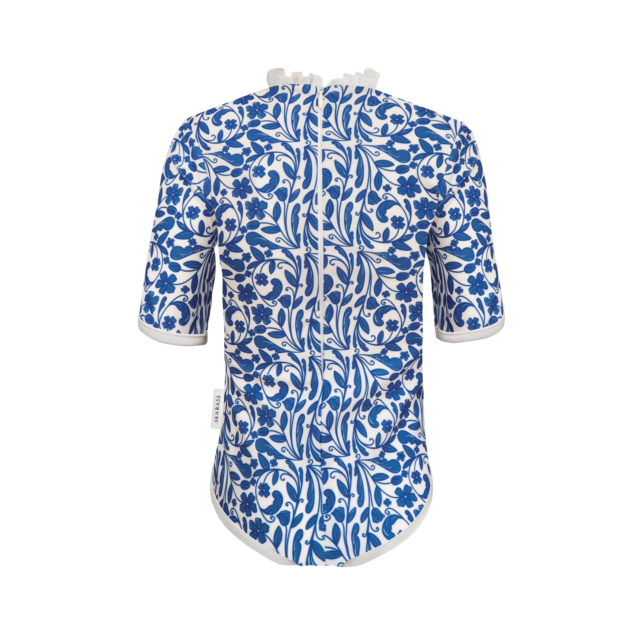 Traje de baño niña UV Ruffle Positano - azul real