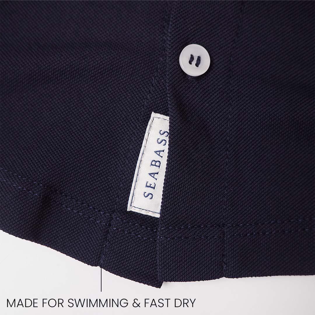 Camisa manga larga UV niño azul marino