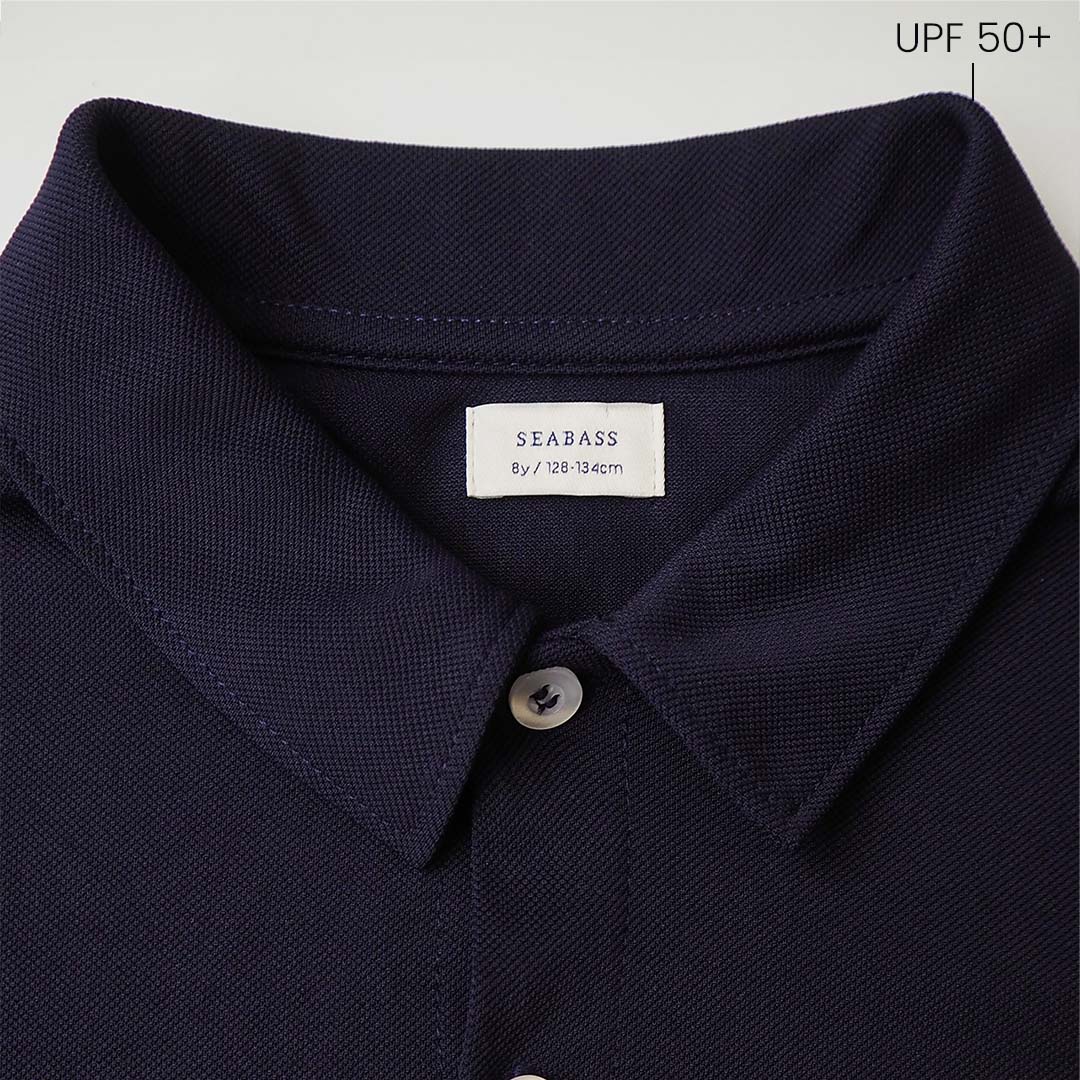 Camisa manga larga UV niño azul marino