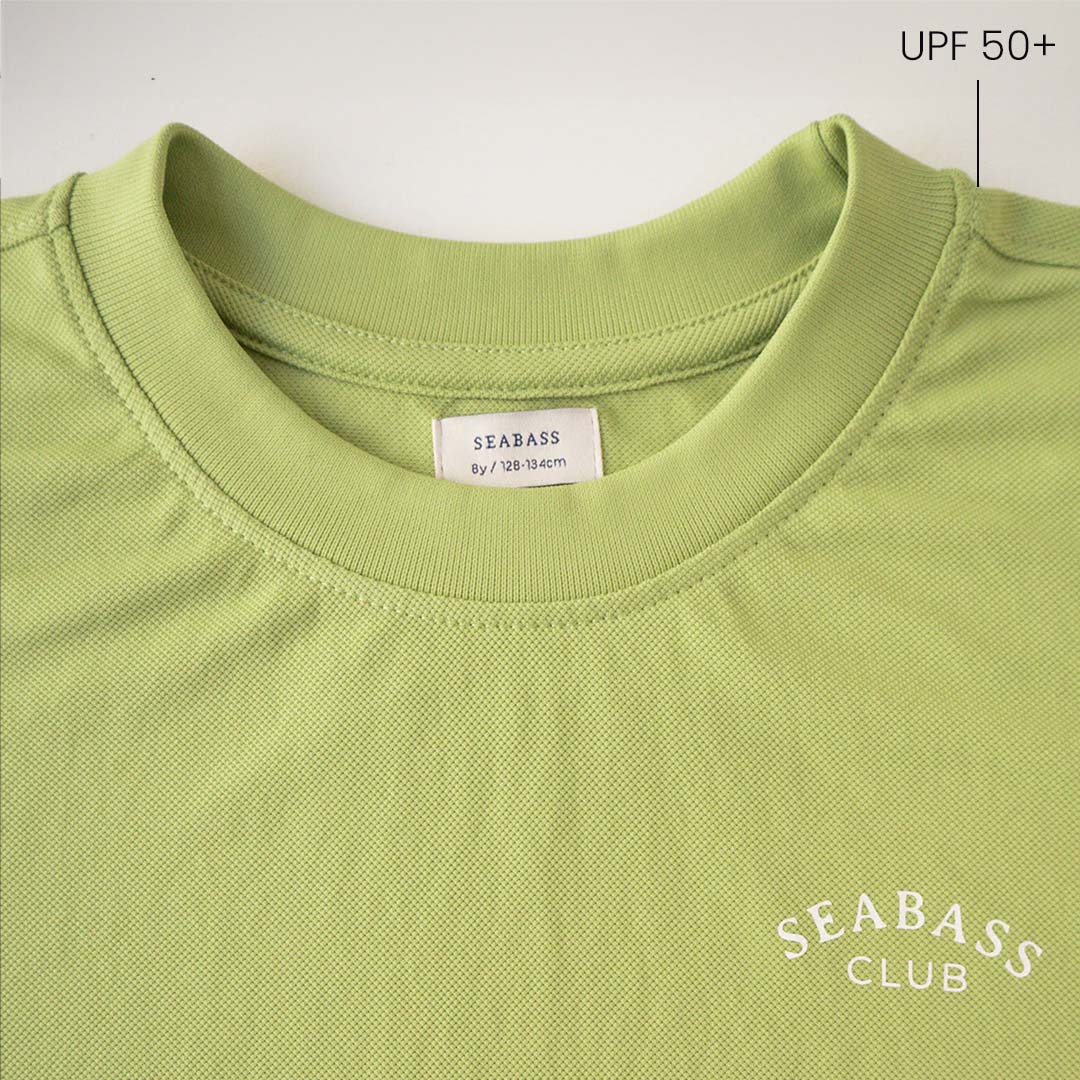 Camiseta UV niño Verde pistacho