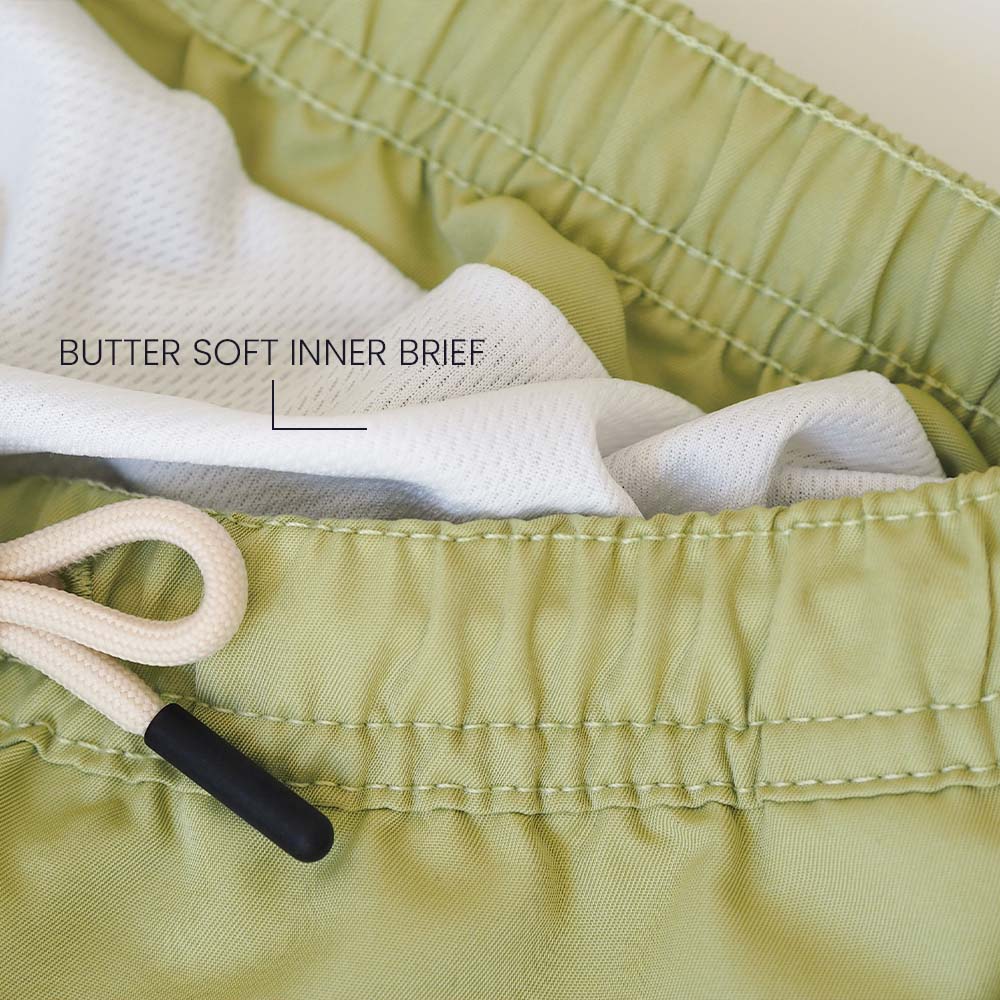 Traje de baño UV niño Verde pistacho - sólido
