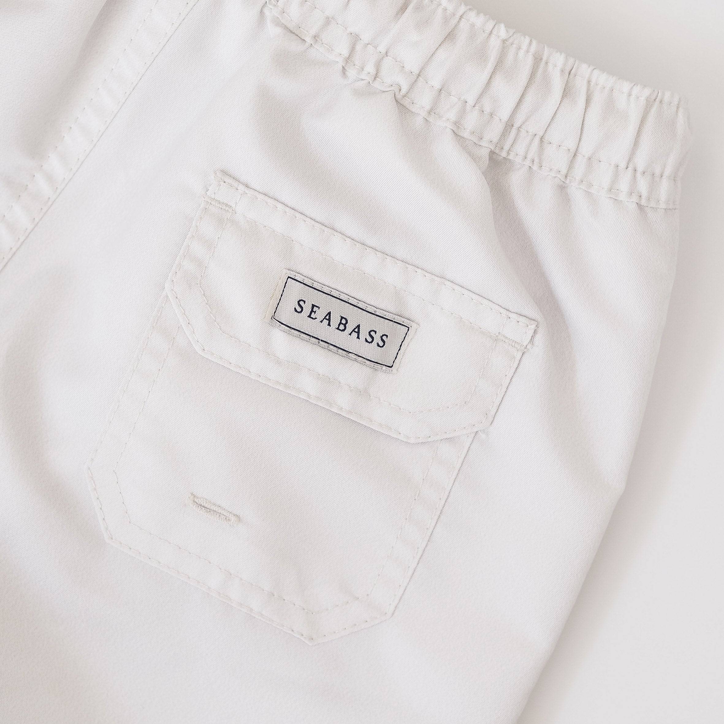 Pantalones cortos de natación UV para hombre Pearl White - solid