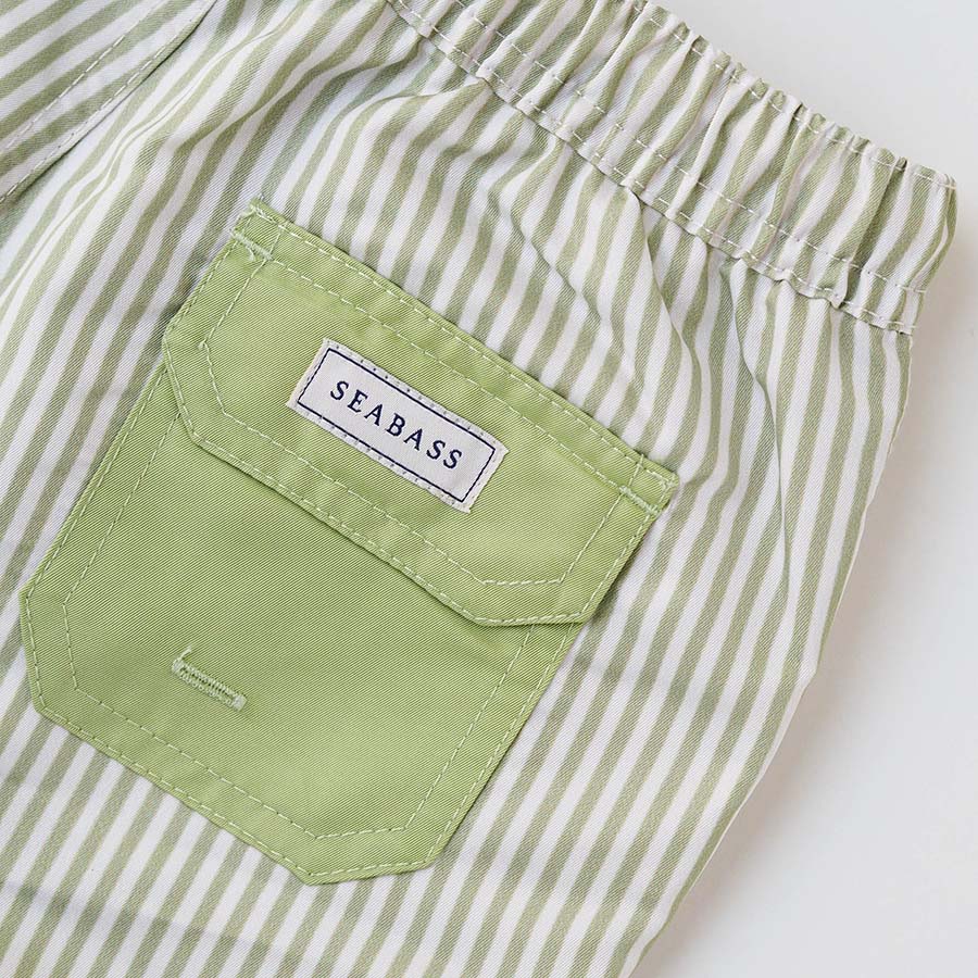 Traje de baño UV niño Portofino - rayas verdes
