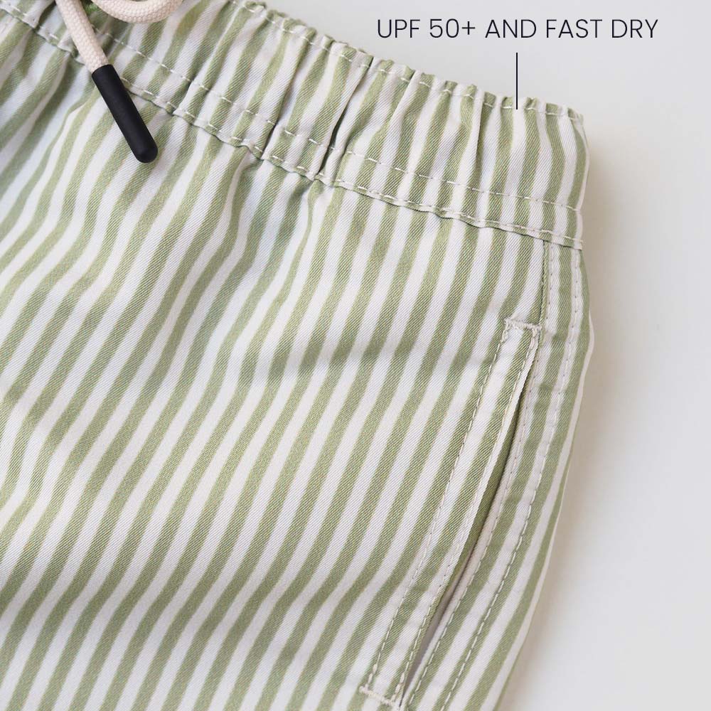 Traje de baño UV niño Portofino - rayas verdes