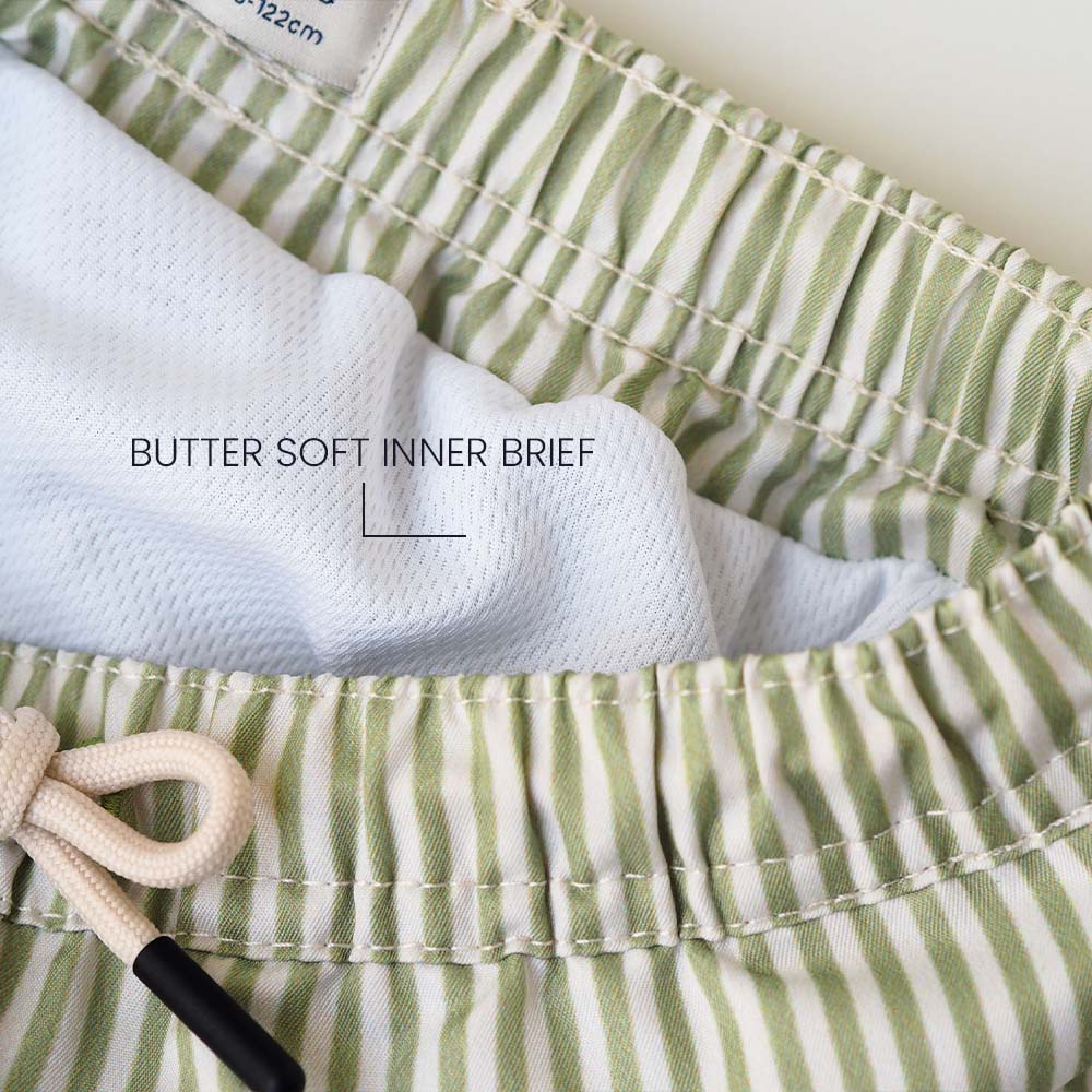 Traje de baño UV niño Portofino - rayas verdes