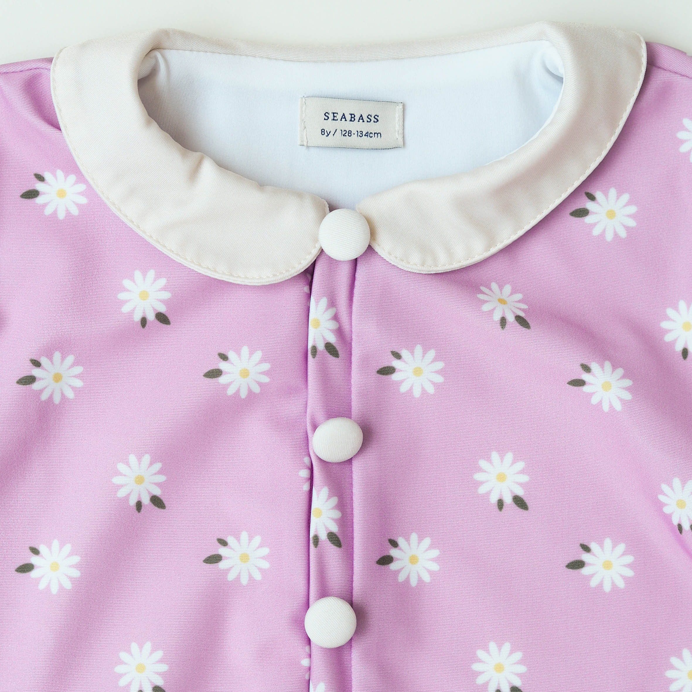 UV meisjesbadpak Coco Florence - lila margrieten