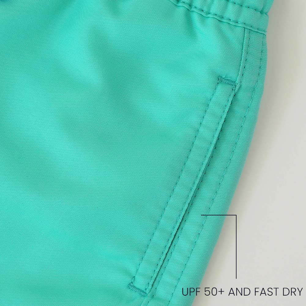 UV Zwemshort Neo Mintgroen voor jongens - effen