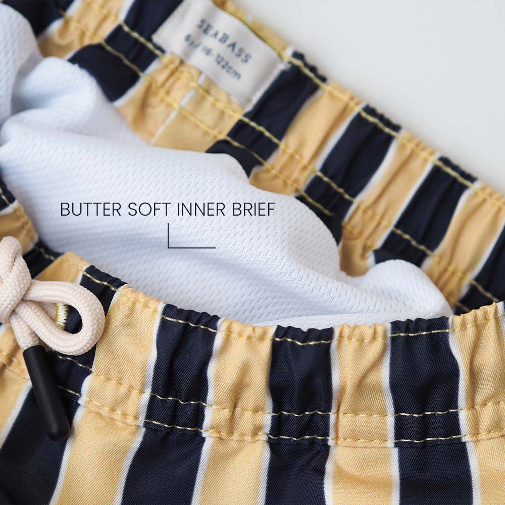 Set van UV Poloshirt en Zwemshort - Sorrento Geel