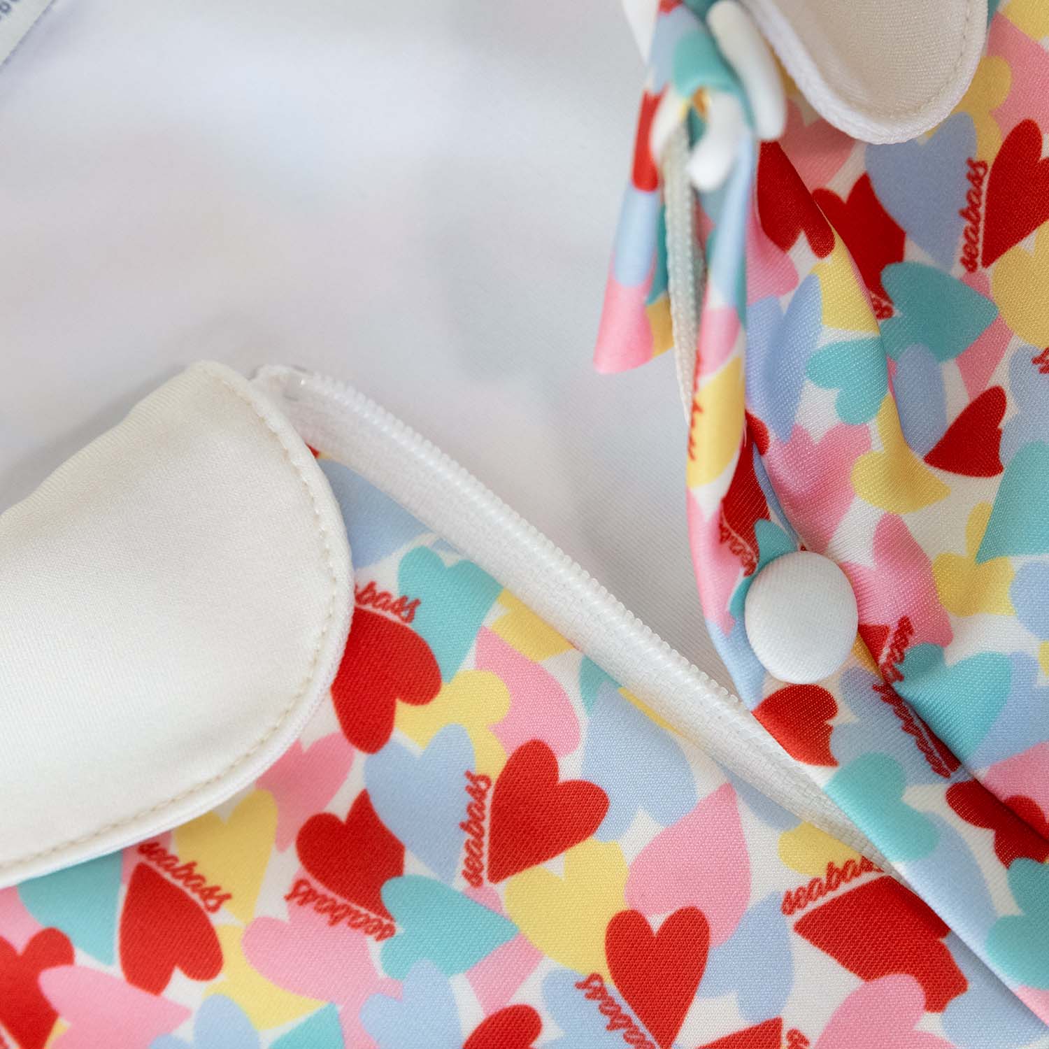 Girl UV Swimsuit Coco Paris - multicolor hearts