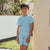 UV Swim Set - Short and T-Shirt Clearwater Blue (UPF 50+)