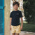 UV Swim Set - Short Lemon and T-Shirt Navy (UPF 50+)