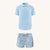 UV Swim Short Palma + UV Polo Shirt Clearwater Blue