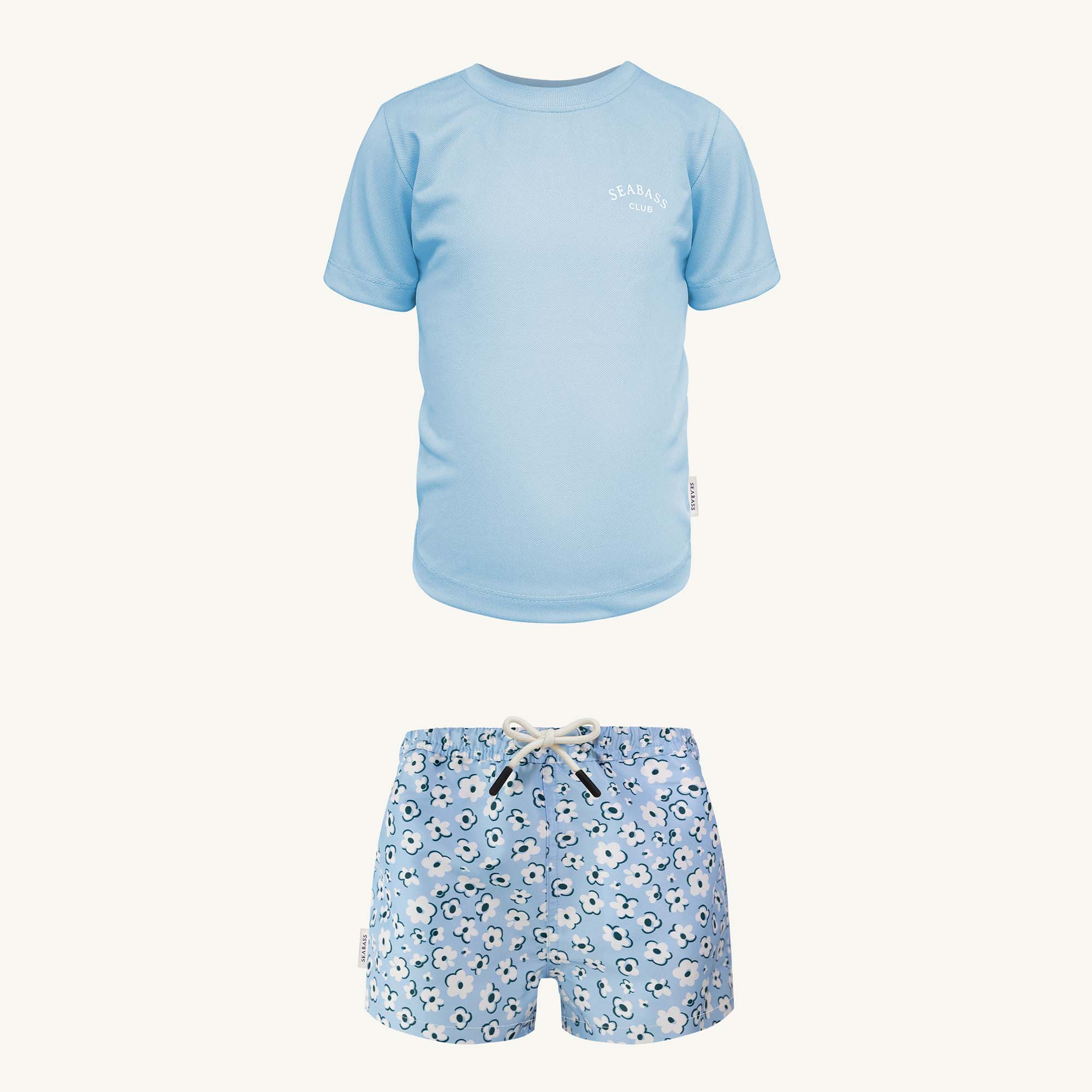 UV Zwem Set - Zwembroek Palma en T-Shirt Clearwater blue