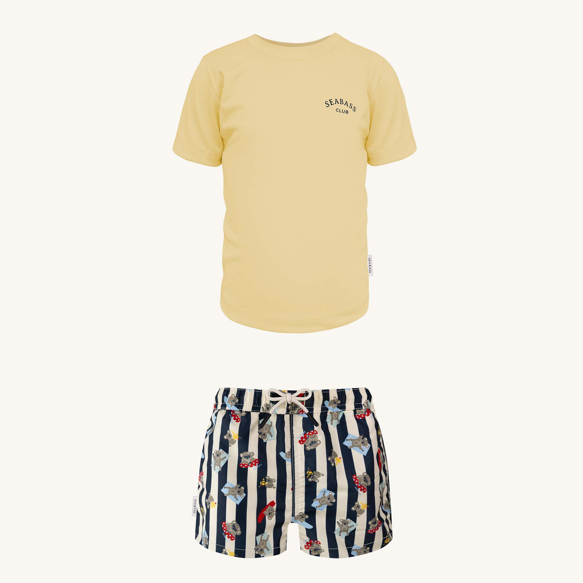 UV Swim Short Sydney + UV T-Shirt Lemon Juice