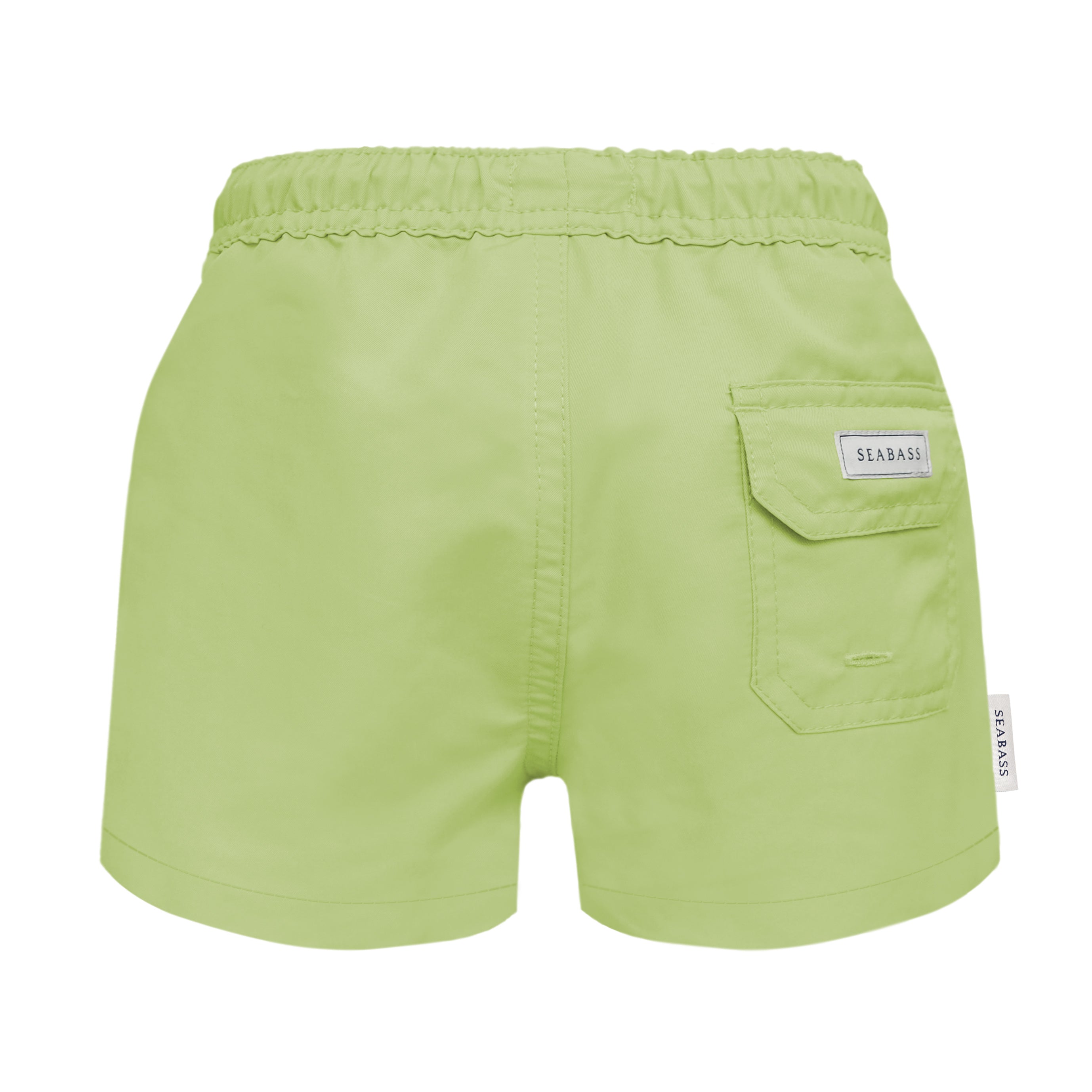 Männer UV Badeshort Pistazie Grün - einfarbig