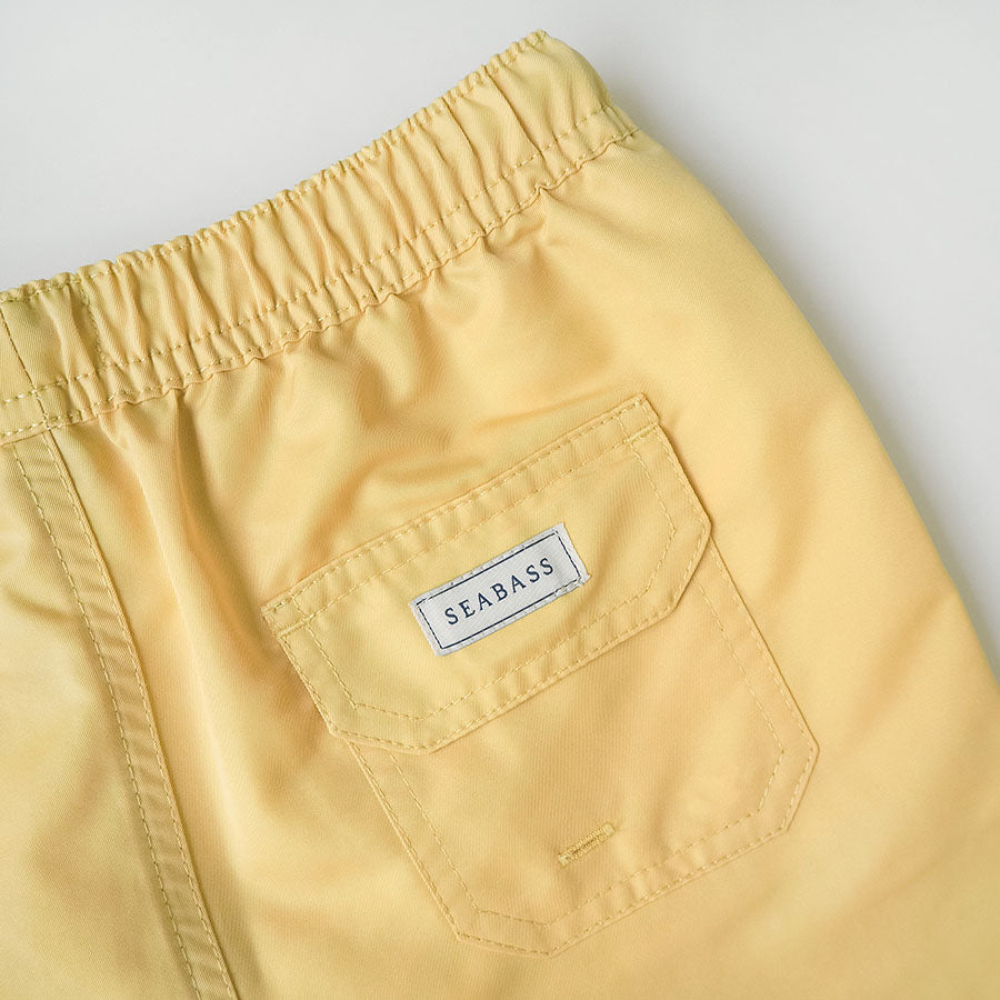 Men UV Swim Short Lemon Yellow - solid