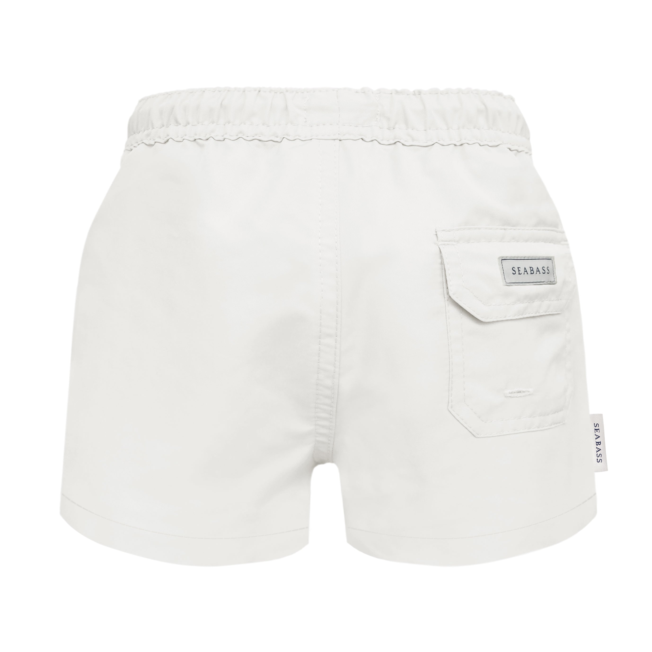 Boy UV Swim Short Pearl White - solid