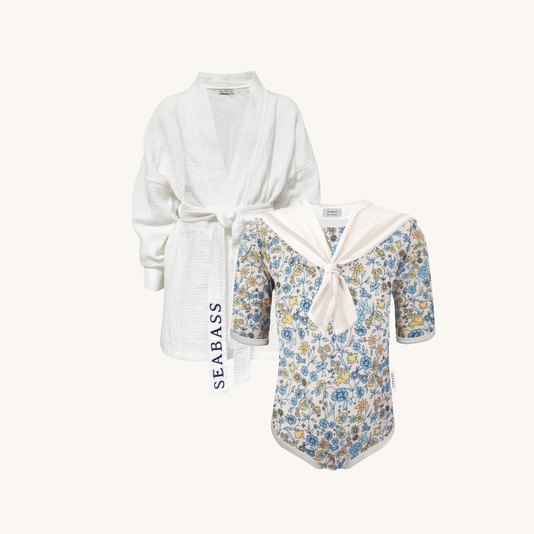 Set of UV Swimsuit and Kimono - Marbella