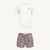 UV Swim Set - Short Valencia and T-Shirt Pearl White