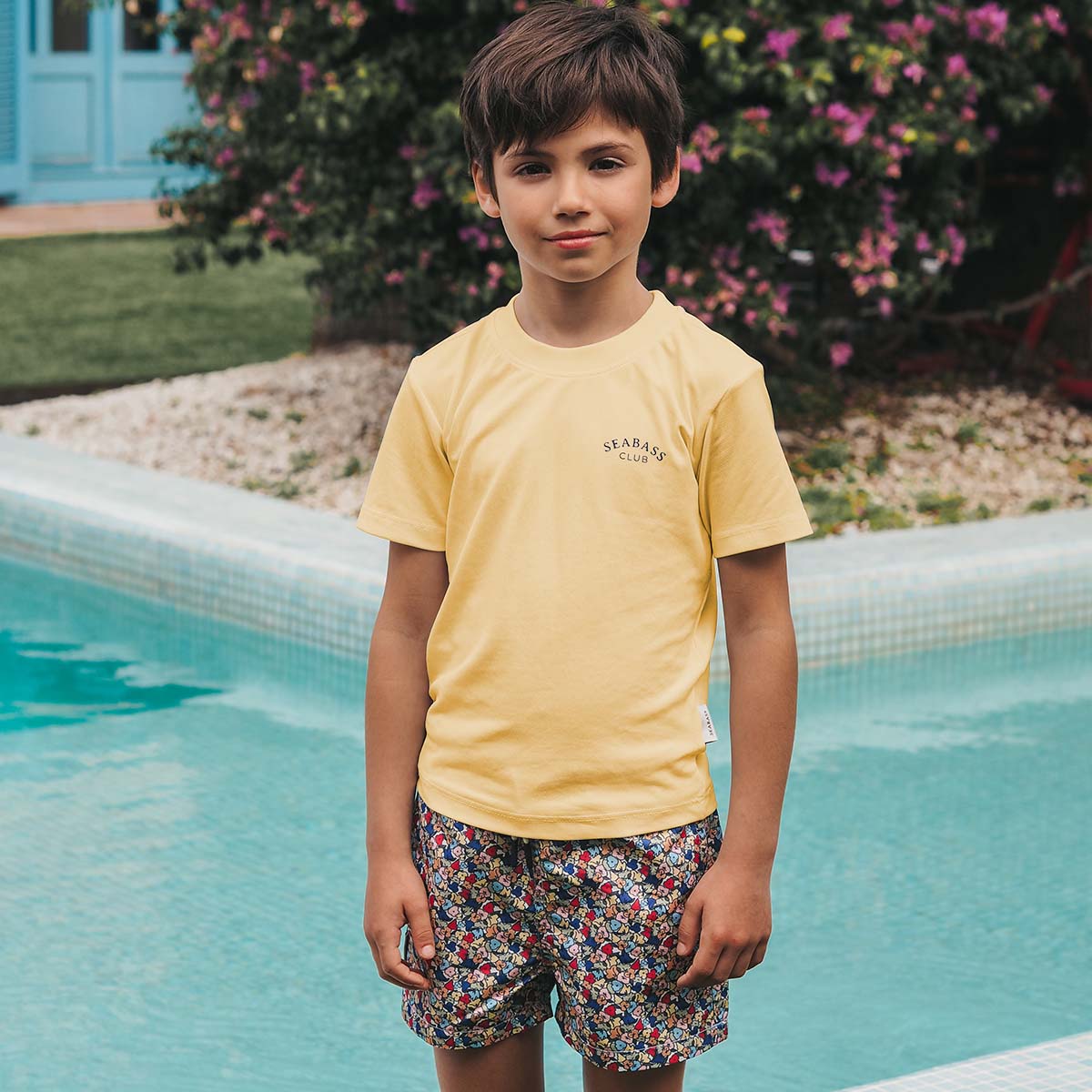 UV Swim Set - Short Valencia and T-Shirt Lemon