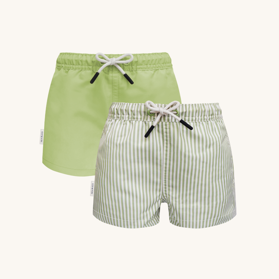 2er-Pack UV-Badeshorts - Portofino Grün