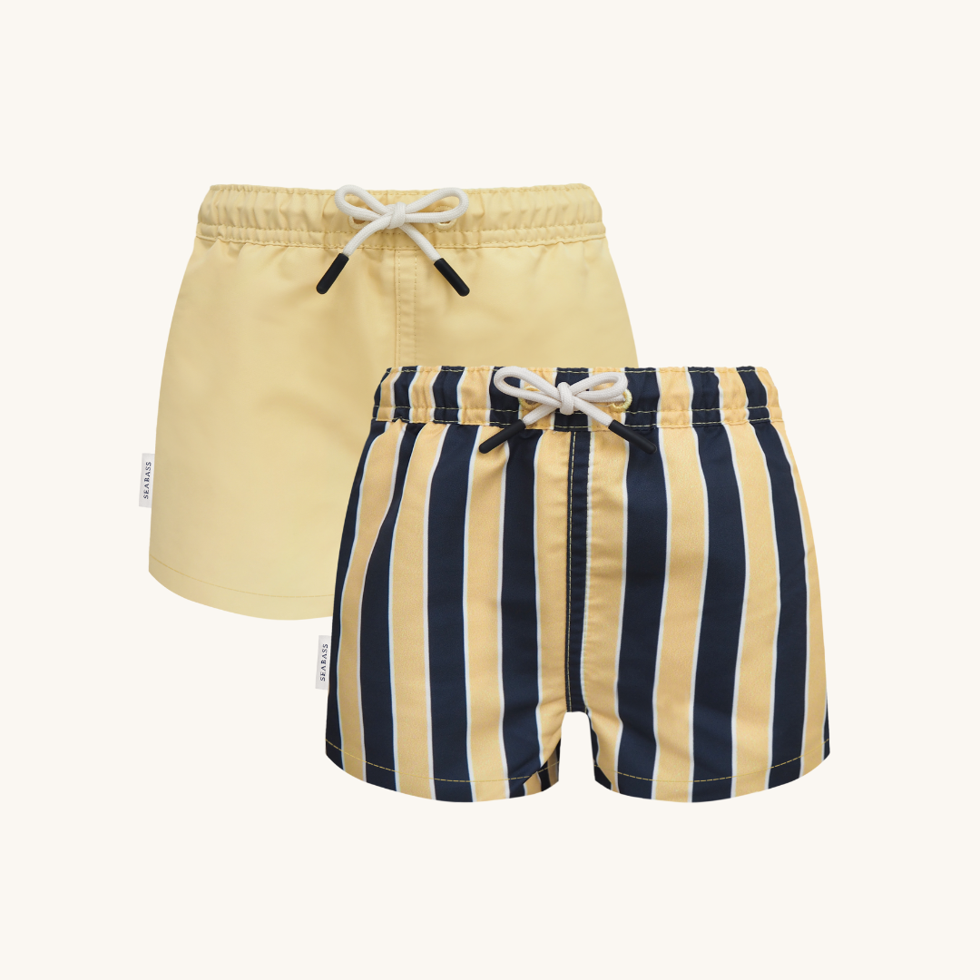2er-Pack UV-Badeshorts - Sorrento Gelb