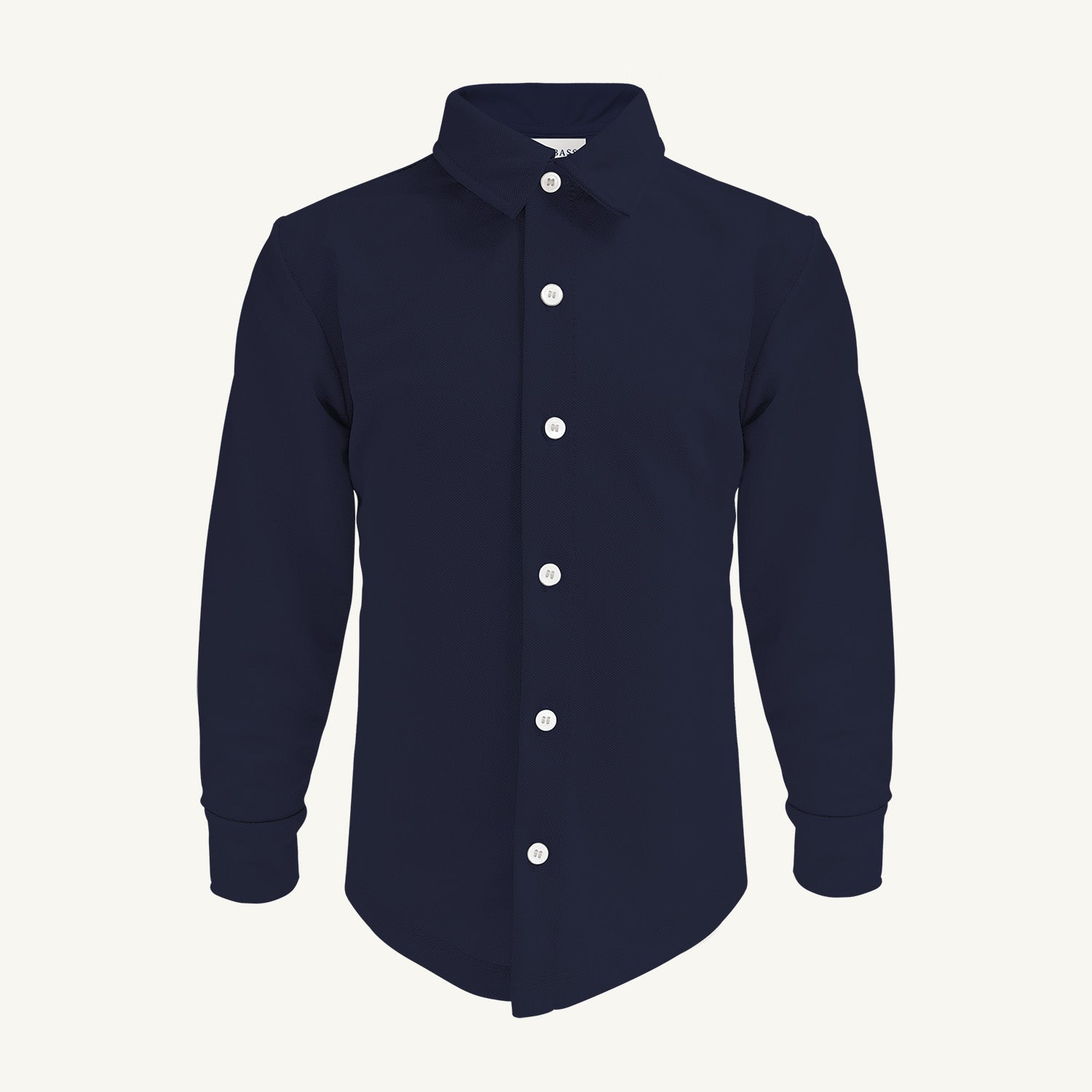 Herren UV Langarmhemd Marineblau