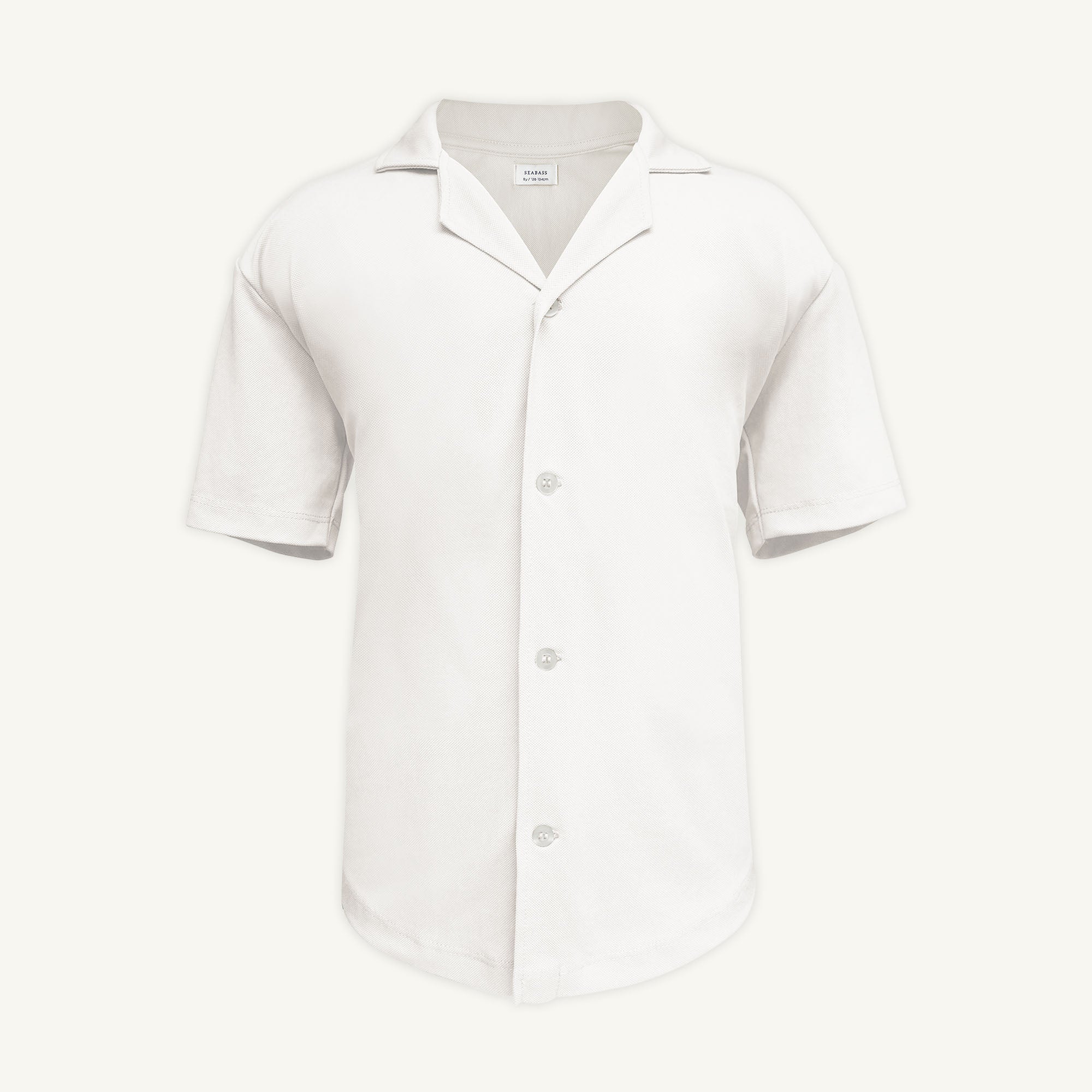 Männer UV Camp Shirt Perlweiß