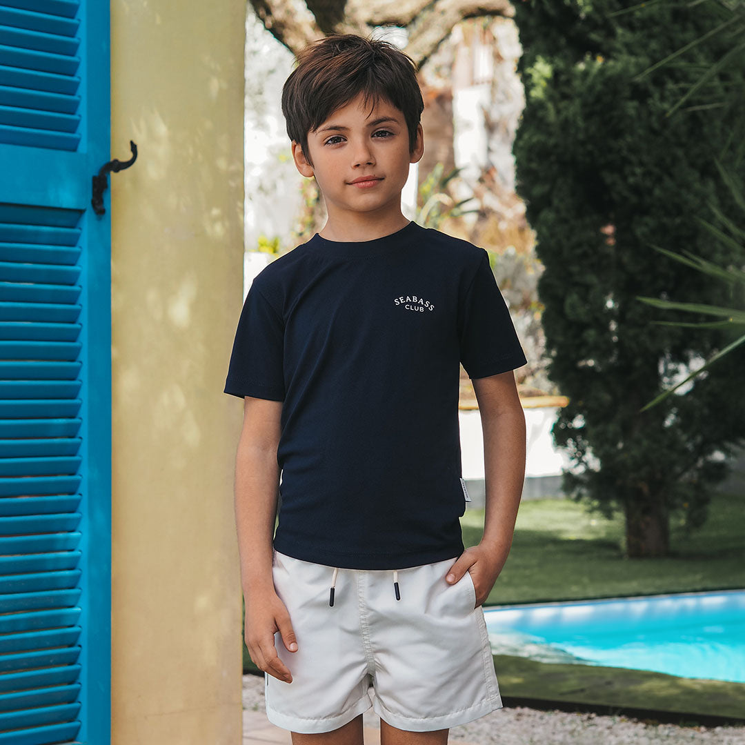 Jungen UV T-Shirt Marineblau